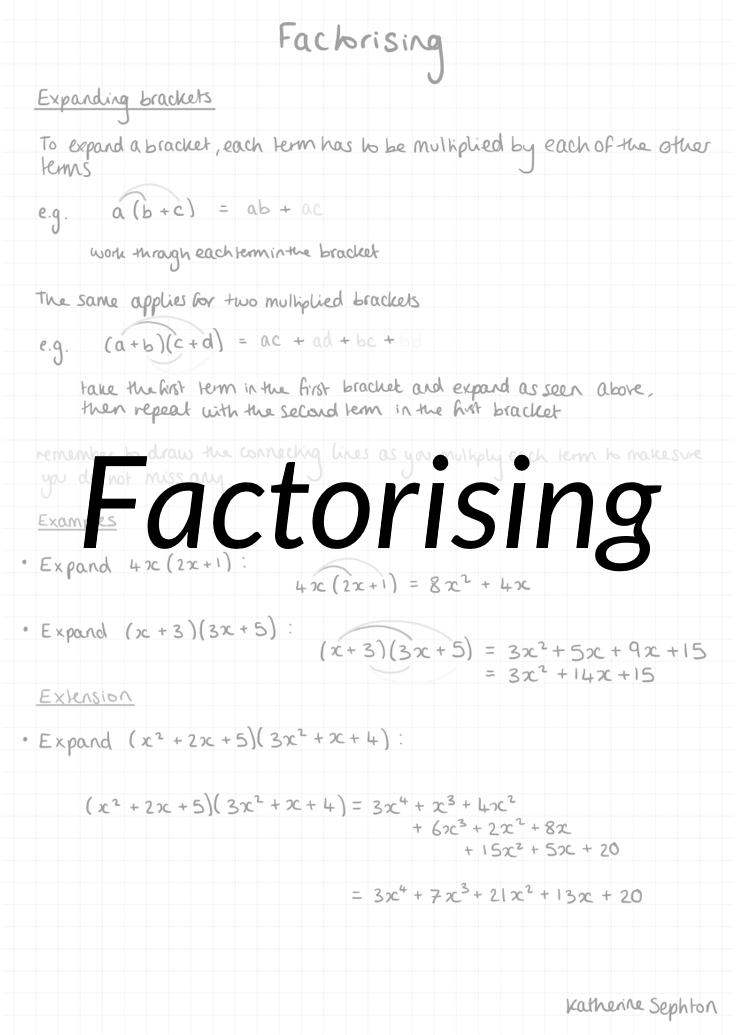 Factorising